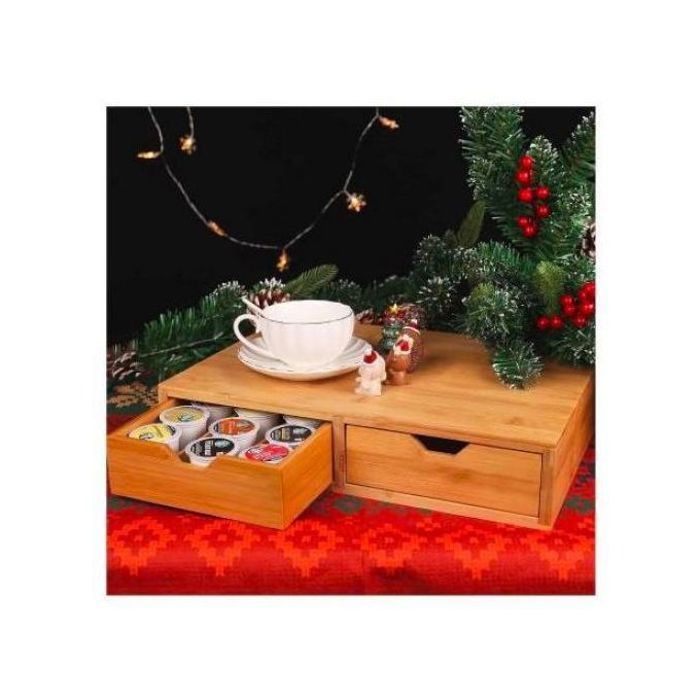 Rangement pour machine a cafe et porte-gobelet pour dosettes de café