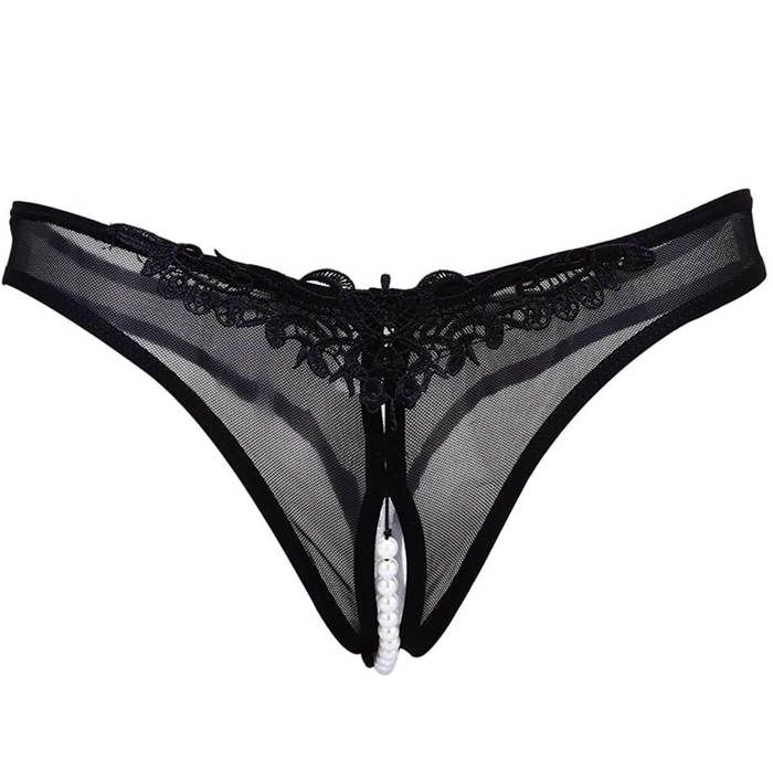 culotte ouvert dentelle transparent Sexy Lingerie