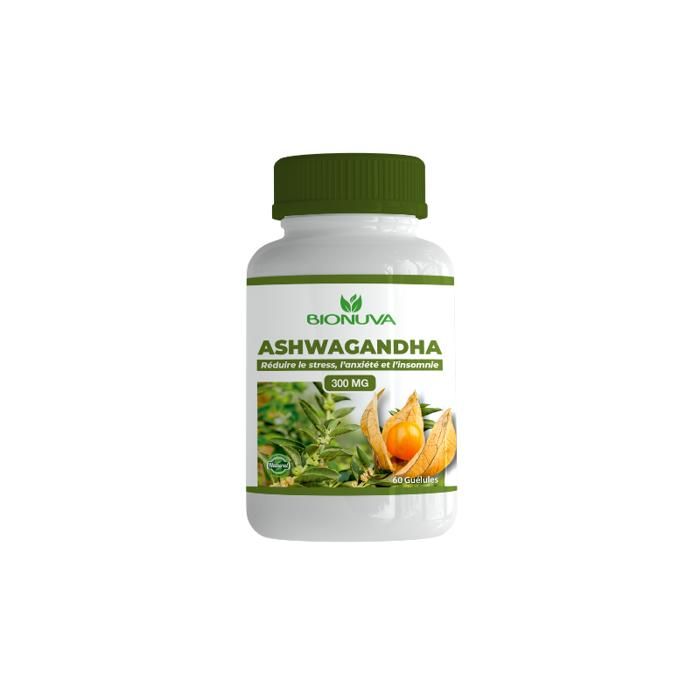 Ashwagandha 300mg 60 Gelules - Stress réduit & Energie accrue