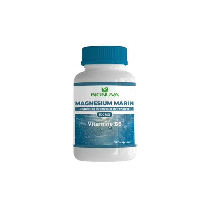 MAGNÉSIUM MARIN + Vitamine B6 500 MG 60 COMPRIMÉS