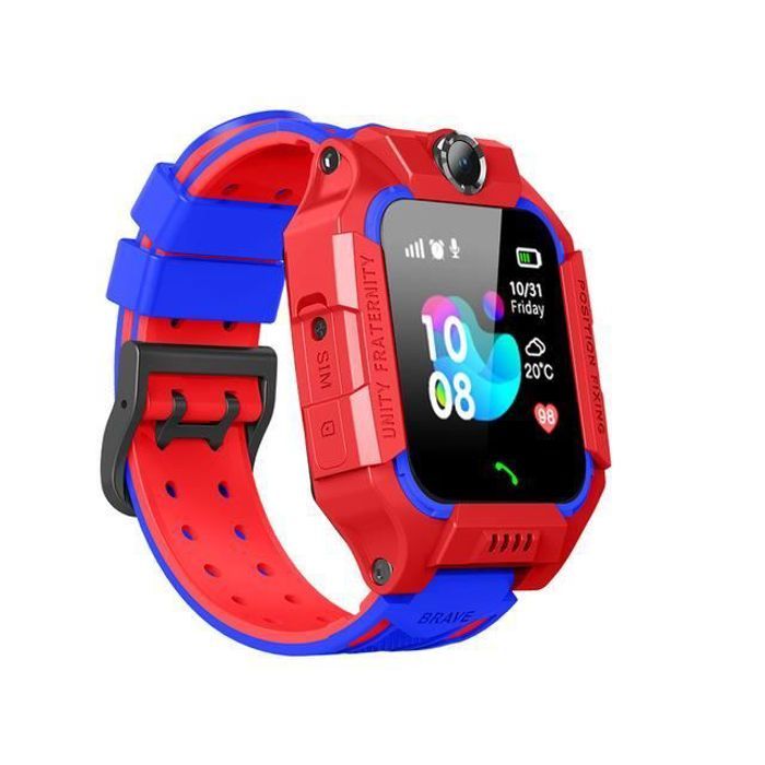 Smartwatch pour enfants Q19 rouge - Montre connectée