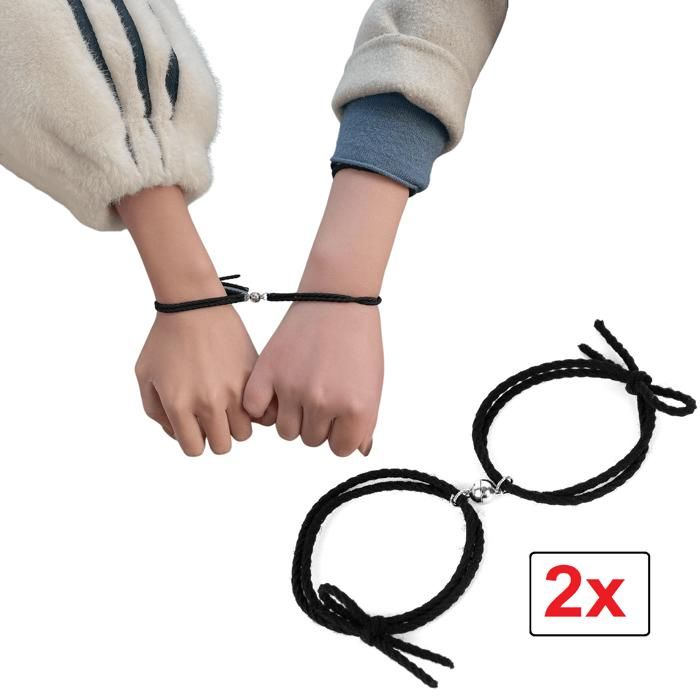 ensemble de 2 bracelets magnétique a Distance pour les couples