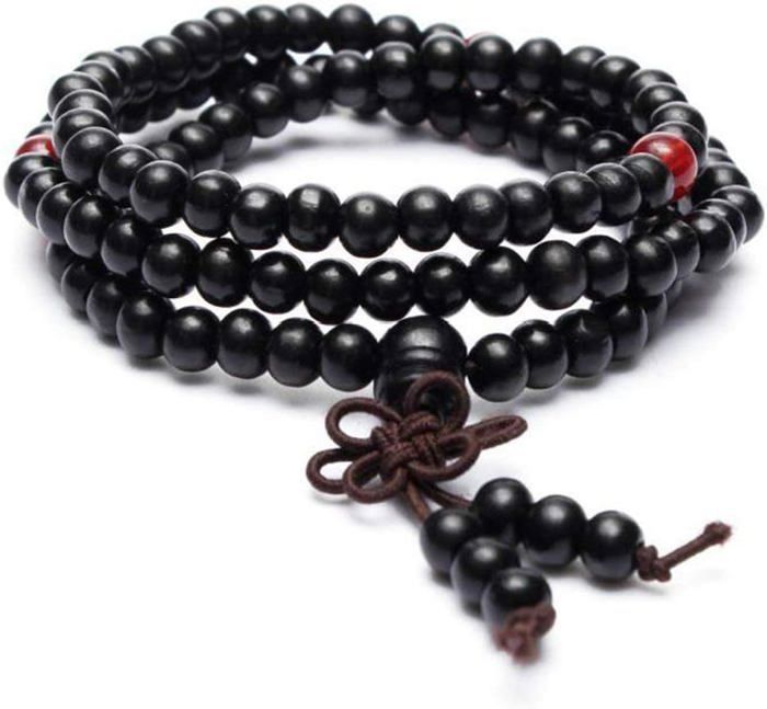 Bracelet / collier pour hommes et femmes noir