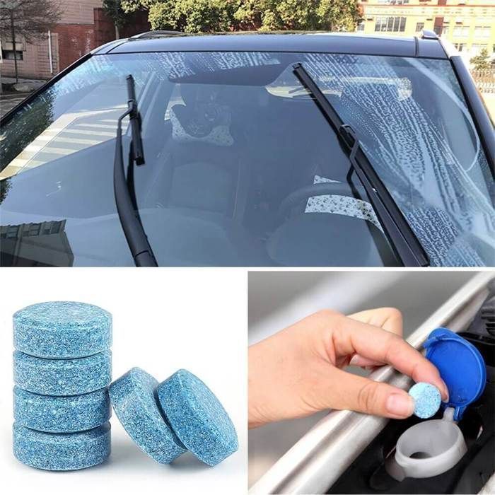 5 PASTILLES Lave-Glace Nettoyage du Verre