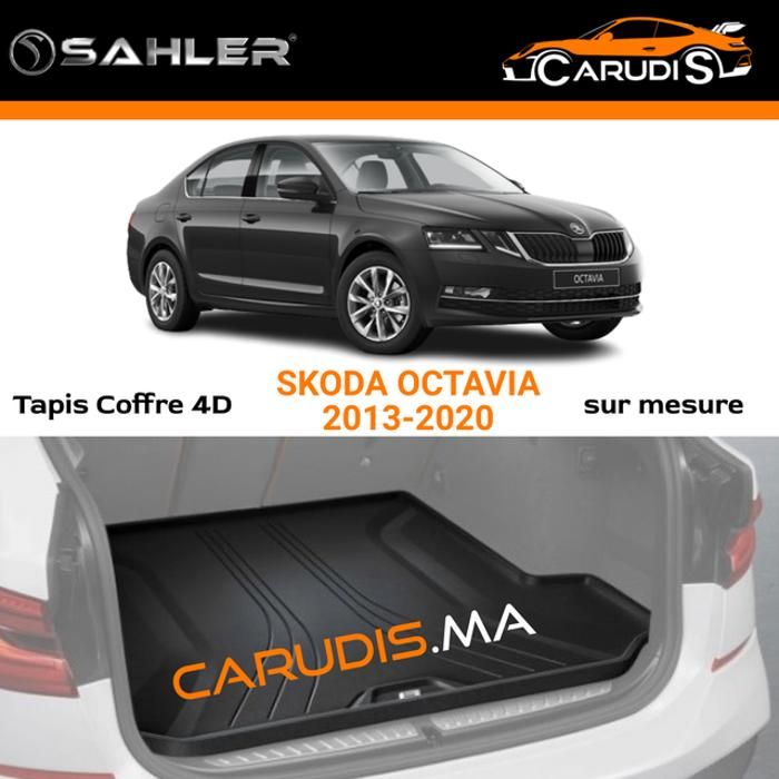 Tapis coffre 4D Skoda Octavia sur mesure sans odeur imperméable antidérapant