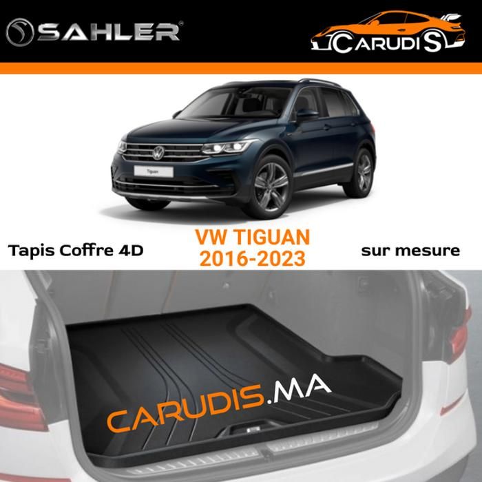 Tapis coffre 4D - SAHLER - VW Tiguan - Imperméable - Antidérapant - Sur mesure
