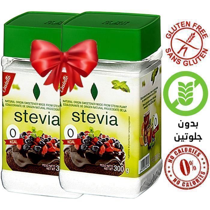 Stevia sans gluten et sans sucre ajouté 600g