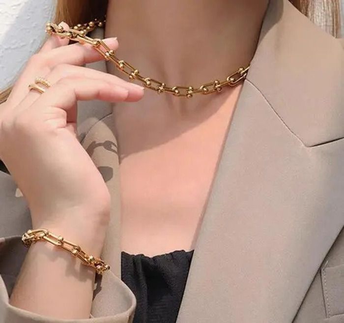 Ensemble De Bijoux Inoxydable Pour Femme Avec Une Boite Cadeau