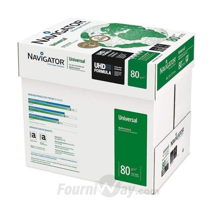Ramette de Papier NAVIGATOR A4 80g Pack de 5