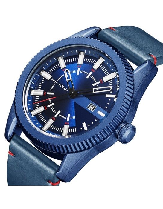 Mini Focus Montre Homme En Cuir 100% Originale à Quartz Avec 2 Ans De Garantie