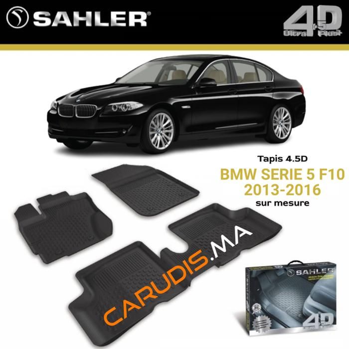 Tapis 4.5D BMW Serie 5 F10 sur mesure exacte sans odeur imperméable antidérapant
