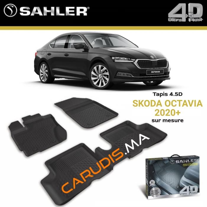 Tapis 4.5D Skoda Octavia sur mesure exacte sans odeur imperméable antidérapant