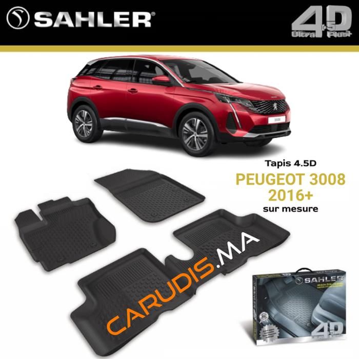 Tapis 4.5D Peugeot 3008 sur mesure exacte sans odeur imperméable antidérapant