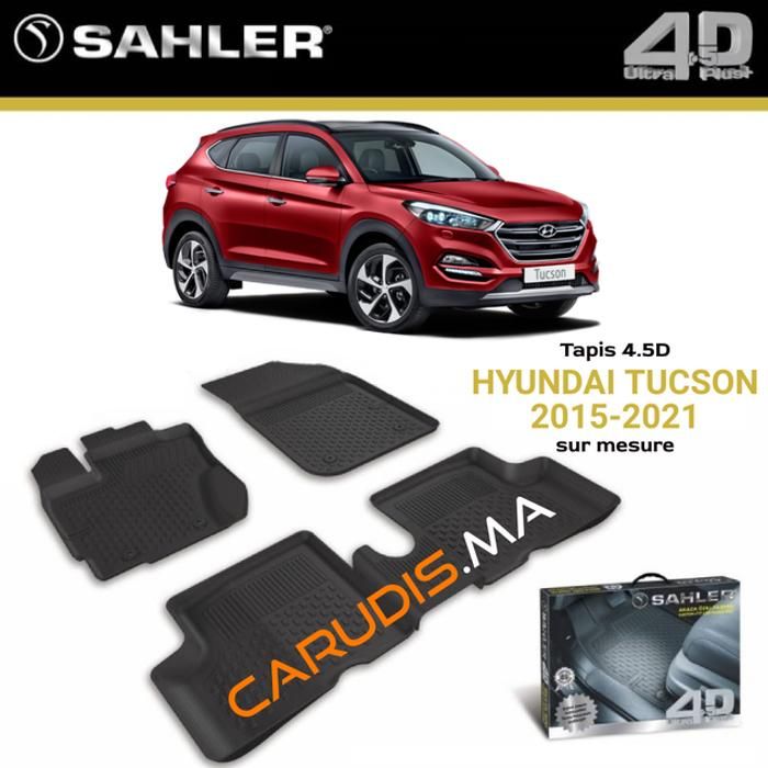 Tapis 4.5D Hyundai Tucson sur mesure exacte sans odeur imperméable antidérapant