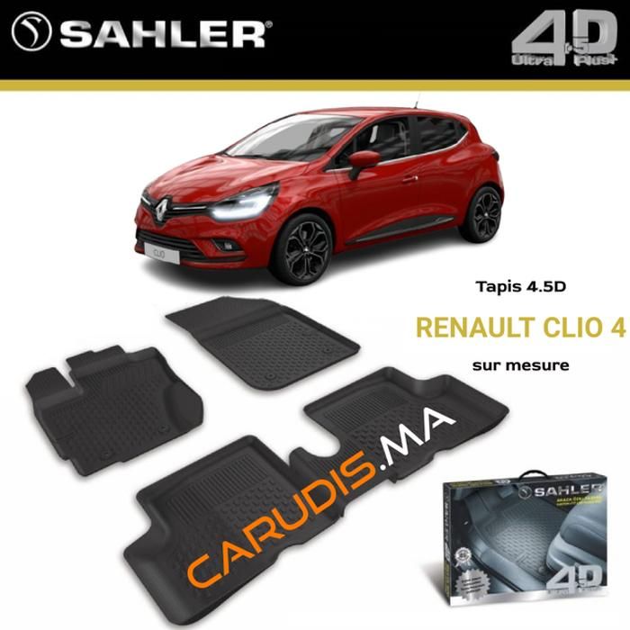 Tapis - Renault Clio 4 - Sur mesure - Imperméable - Antidérapant