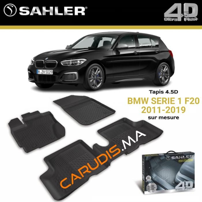 Tapis sur mesure - SAHLER - BMW Série 1 F20 - Imperméable - Antidérapant - Ajustement Laser 3D