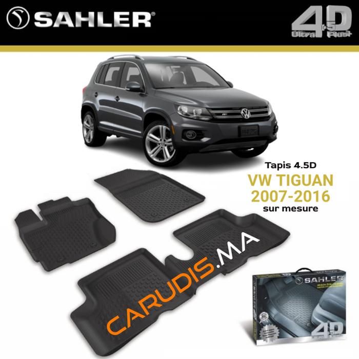 Tapis 4.5D VW Tiguan sur mesure exacte sans odeur imperméable antidérapant