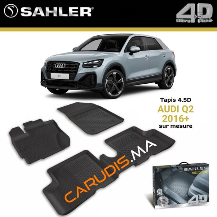 Tapis - SAHLER - Audi Q2 - Sur mesure - Imperméable - Antidérapant