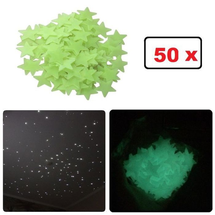 pack de 50 Étoiles Lumineux de decoration