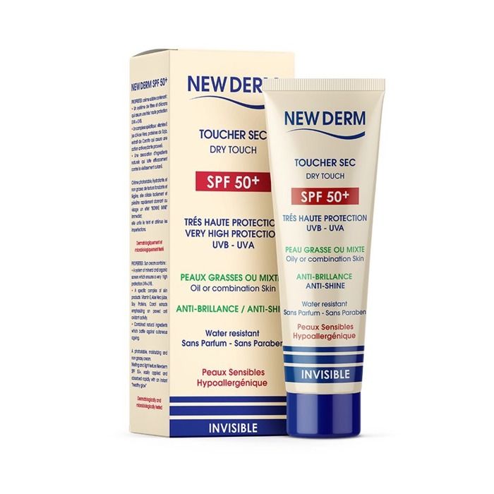 New derm Ecran Invisible Toucher sec spf50+