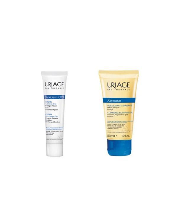 Uriage bariederm duo pack " cica creme 40ml+xemose huile 50ml"