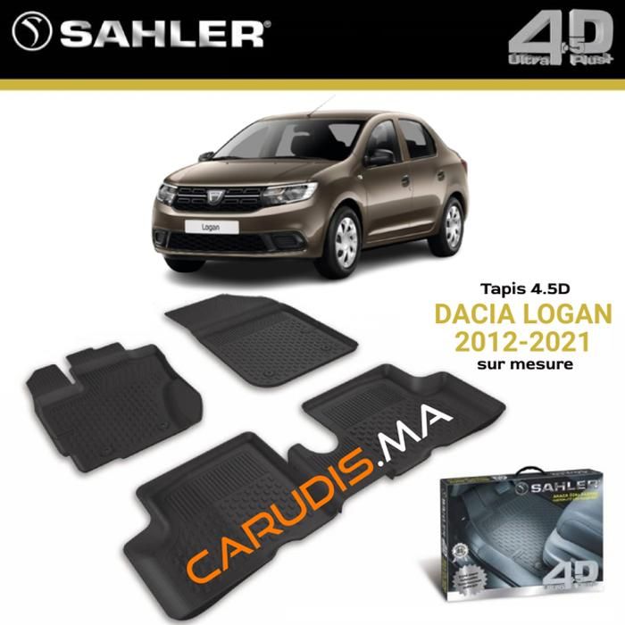 Tapis 4.5D Dacia Logan sur mesure exacte sans odeur imperméable antidérapant