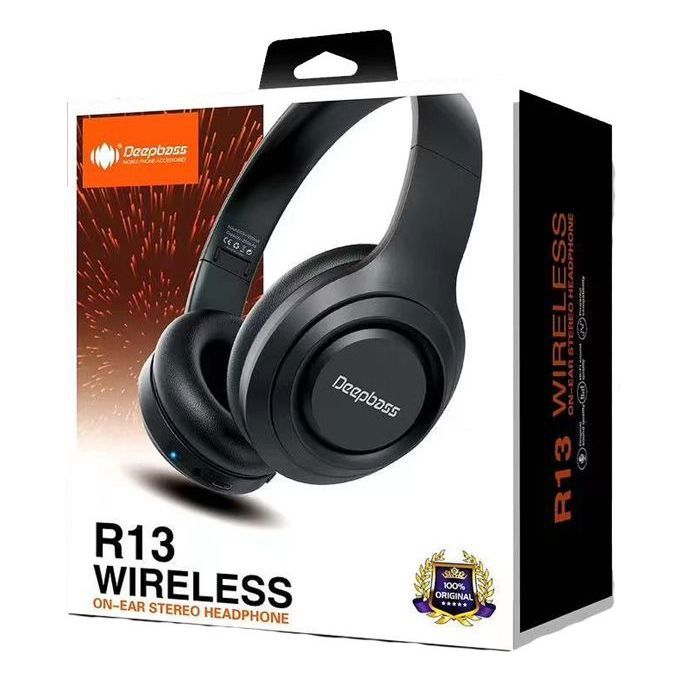 Casque Bandeau Sans Fil Microphone Portable Deepbass R13 écouteurs stéréo de jeu Pour téléphone smartphone