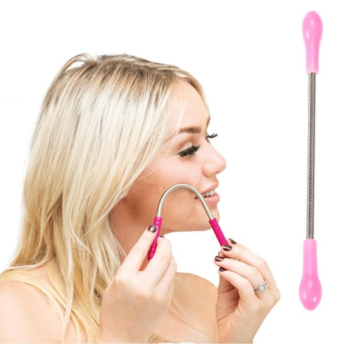 Épilateur Facial à ressort pour femmes, outil d'épilation du visage, soins du visage,