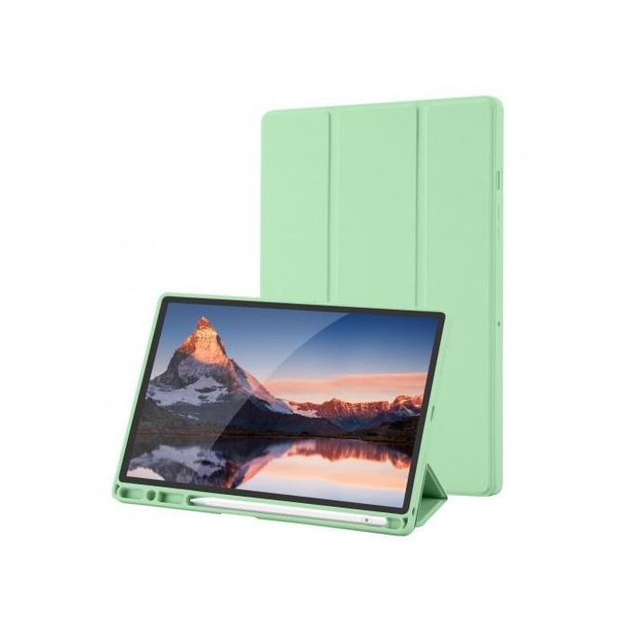 Coque pour Samsung Galaxy Tab A8 10.5' 2021,SM-X205/SM-X200 Tpu Smart Cse avec Porte-Stylo (vert)