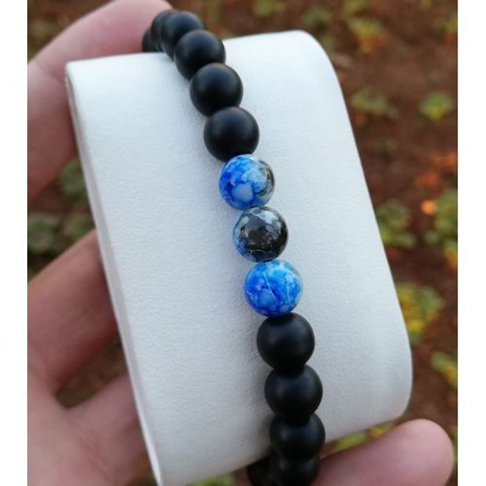bracelet à la main perle de pierre femmes et homme
