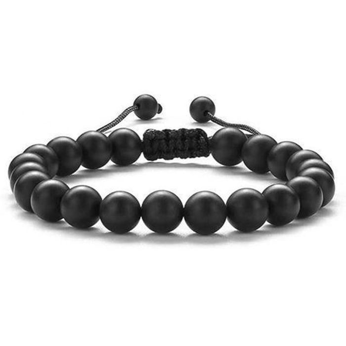 Bracelet de richesse Feng Shui Black Obsidian pour homme et fommes