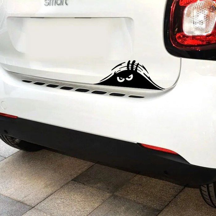 Autocollants de voiture Peeking Monstre 3D imperméables