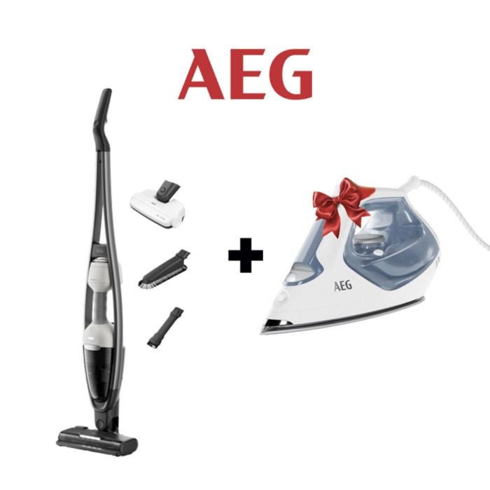 Aspirateur Balai Hygienic 6000, 0.3L, Autonomie 55min, Shell White + Fer à repasser A7SI1-62WB offert