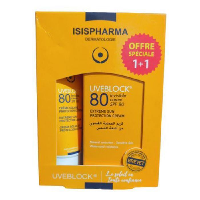 Isispharma UVEBLOCK CREME 80+ (INVISIBLE) PACK