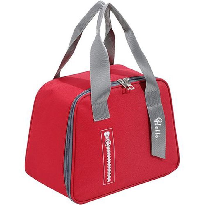 Sac à lunch isotherme Étanche De Fermeture Éclair Pour Déjeuner, Pique-Nique, Travail