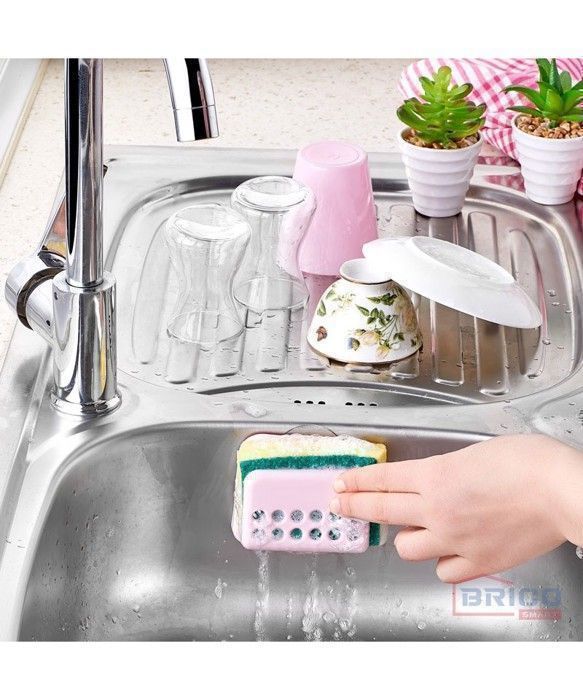 Porte éponge - Non spécifié - Non spécifié - Silicone - Multicolore - Pratique pour cuisine
