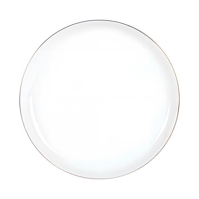 ASSIETTE PLATE AVEC BORD DORÉ 19CM