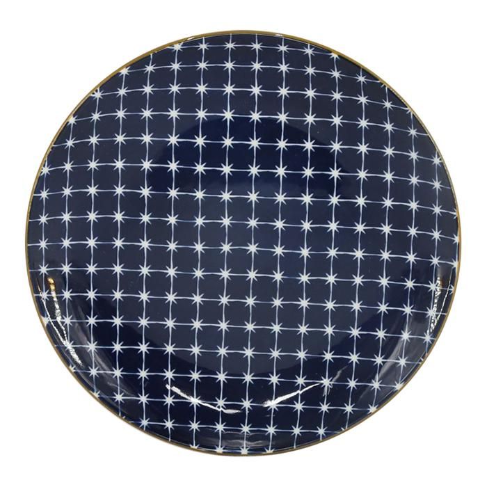 ASSIETTE PLATE COULEUR BLEU ASSORTIS 19,4CM