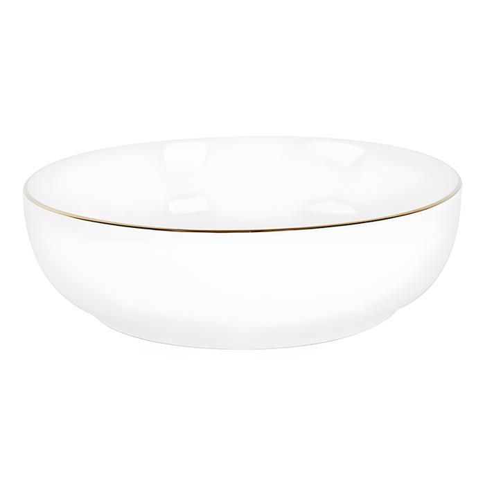 ASSIETTE PLATE SOUPE 20,6CM AVEC BORD DORE