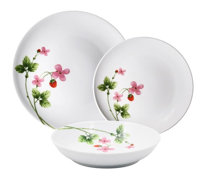 Ensemble plat a diner 18PCS en porcelaine