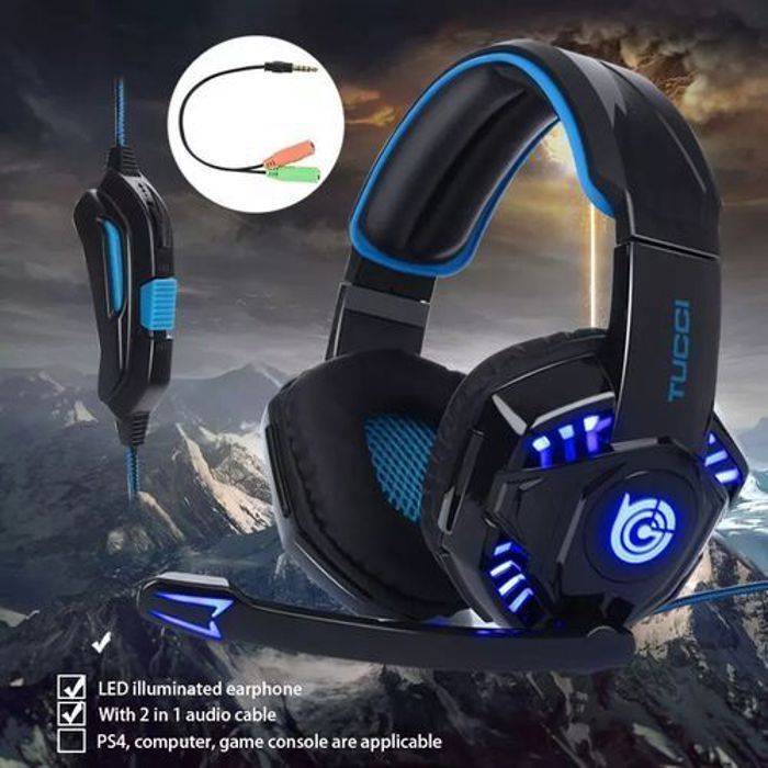 Casque de jeu LED