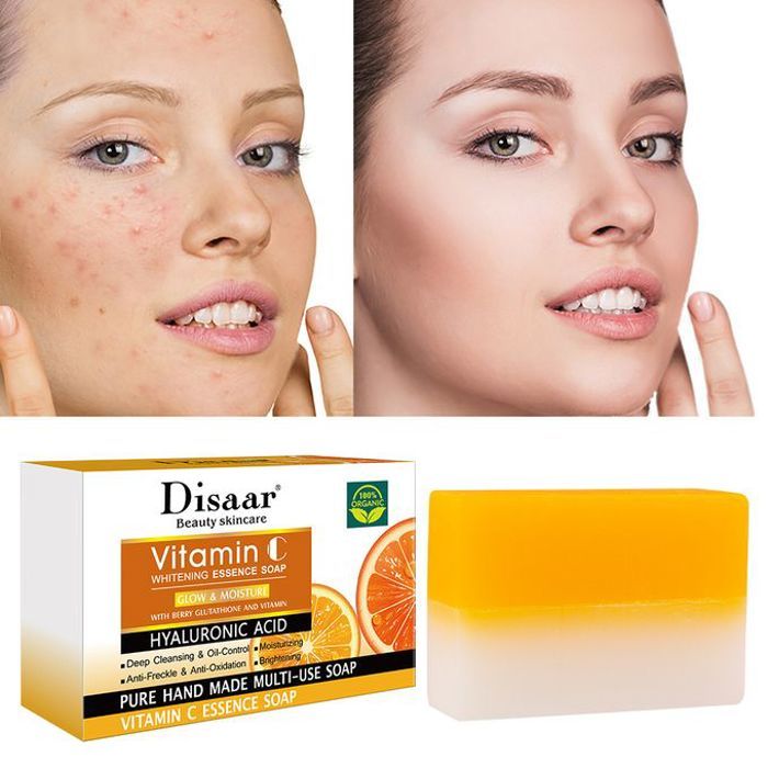 Disaar Savon artisanal blanchissant à la vitamine C 100g