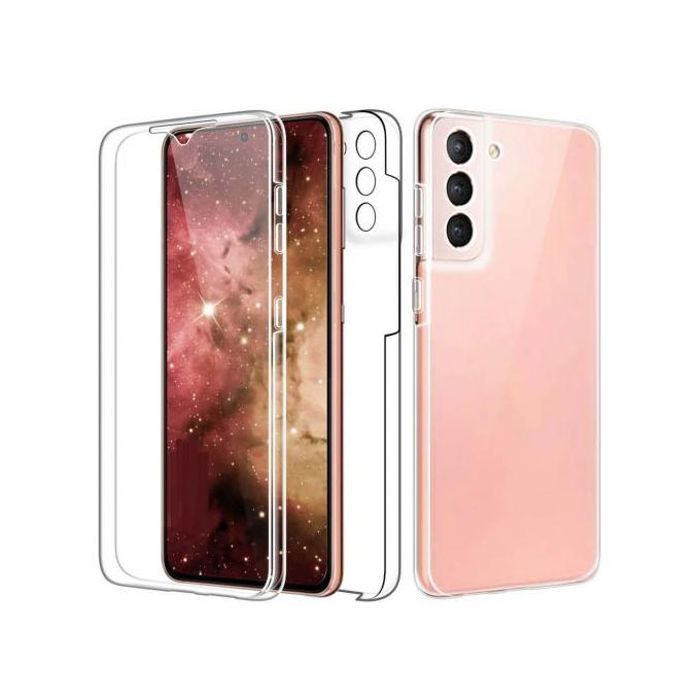 Coque Samsung Galaxy S21 5G 360° intégrale Protection avant et arrière silicone transparente Motif