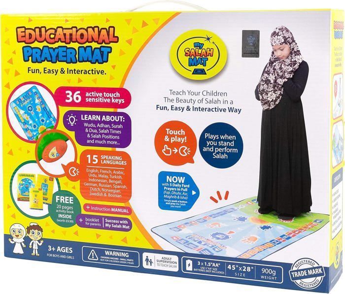 My Salah Mat – Tapis de prière musulman interactif éducatif pour enfants, islamique