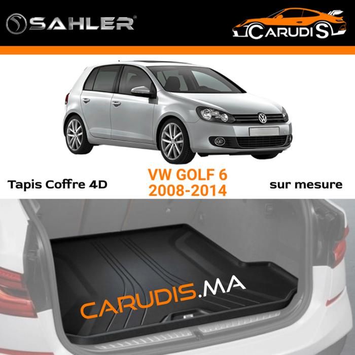 Tapis coffre 4D VW Golf 6 sur mesure sans odeur imperméable antidérapant