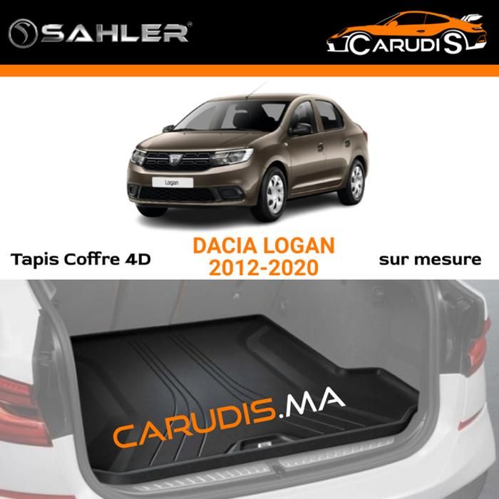 Tapis coffre 4D - SAHLER - Dacia Logan 2 - Sur mesure - Imperméable - Antidérapant