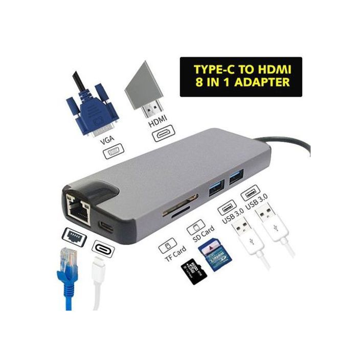 Adapter Type-C 8 in 1