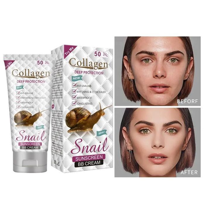 Snail BB Crème en Collagène Protection Solaire