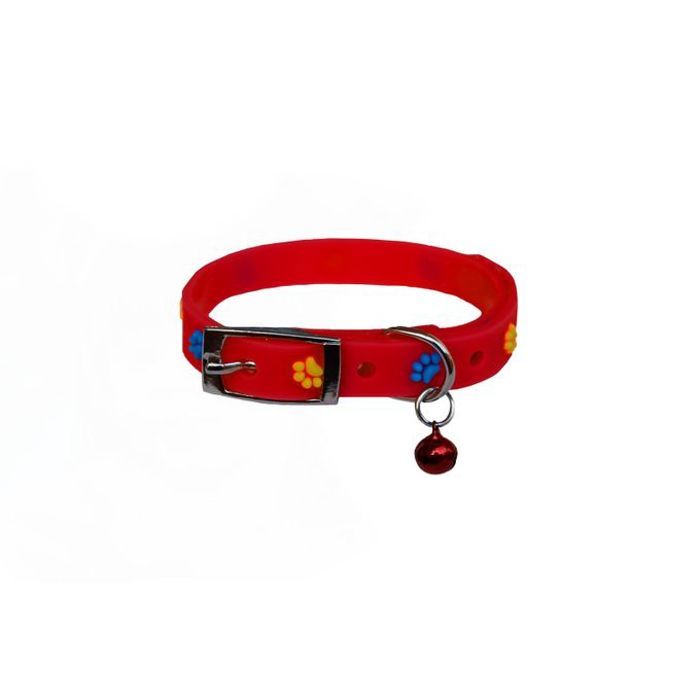 Collier à cloche pour chat - rouge
