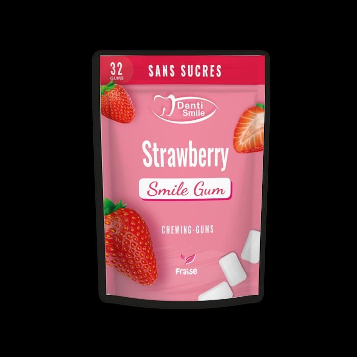 Chewing-Gums Sans Sucres Fraise, 32 Gums